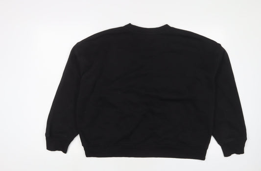 Womens UK Size M NEXT Black Pullover Sweatshirt