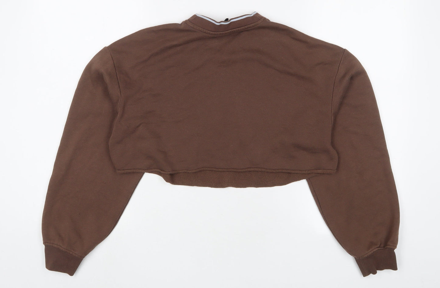 H&M Womens Brown Cotton Pullover Sweatshirt Size XS Pullover