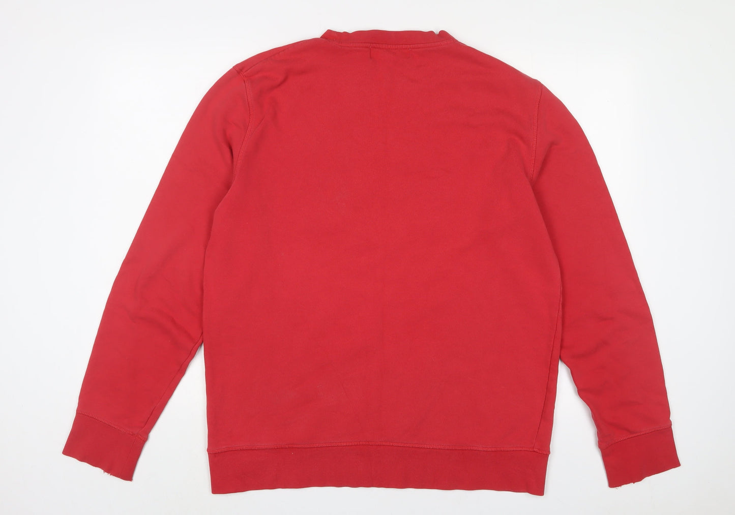 Mens UK Size L H&M Red Pullover Sweatshirt
