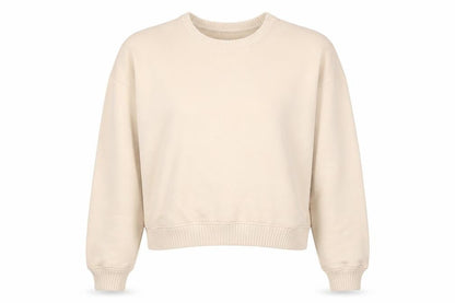 Zara Womens Beige Cotton Pullover Sweatshirt Size M Pullover