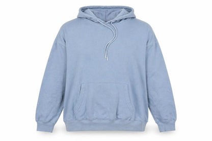 New Look Womens Blue Cotton Pullover Hoodie Size L Pullover