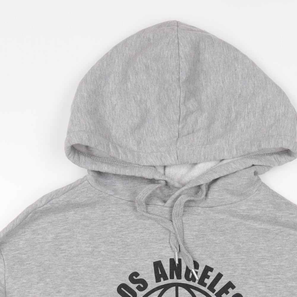 H&M Womens Grey Cotton Pullover Hoodie Size S Pullover - Los Angeles