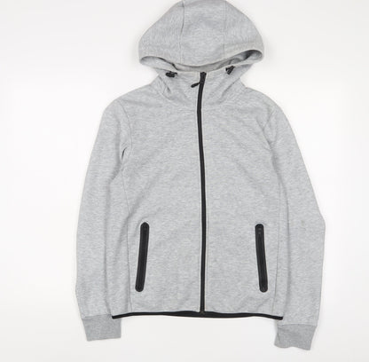 Uniqlo Womens Grey Polyester Full Zip Hoodie Size XS Zip