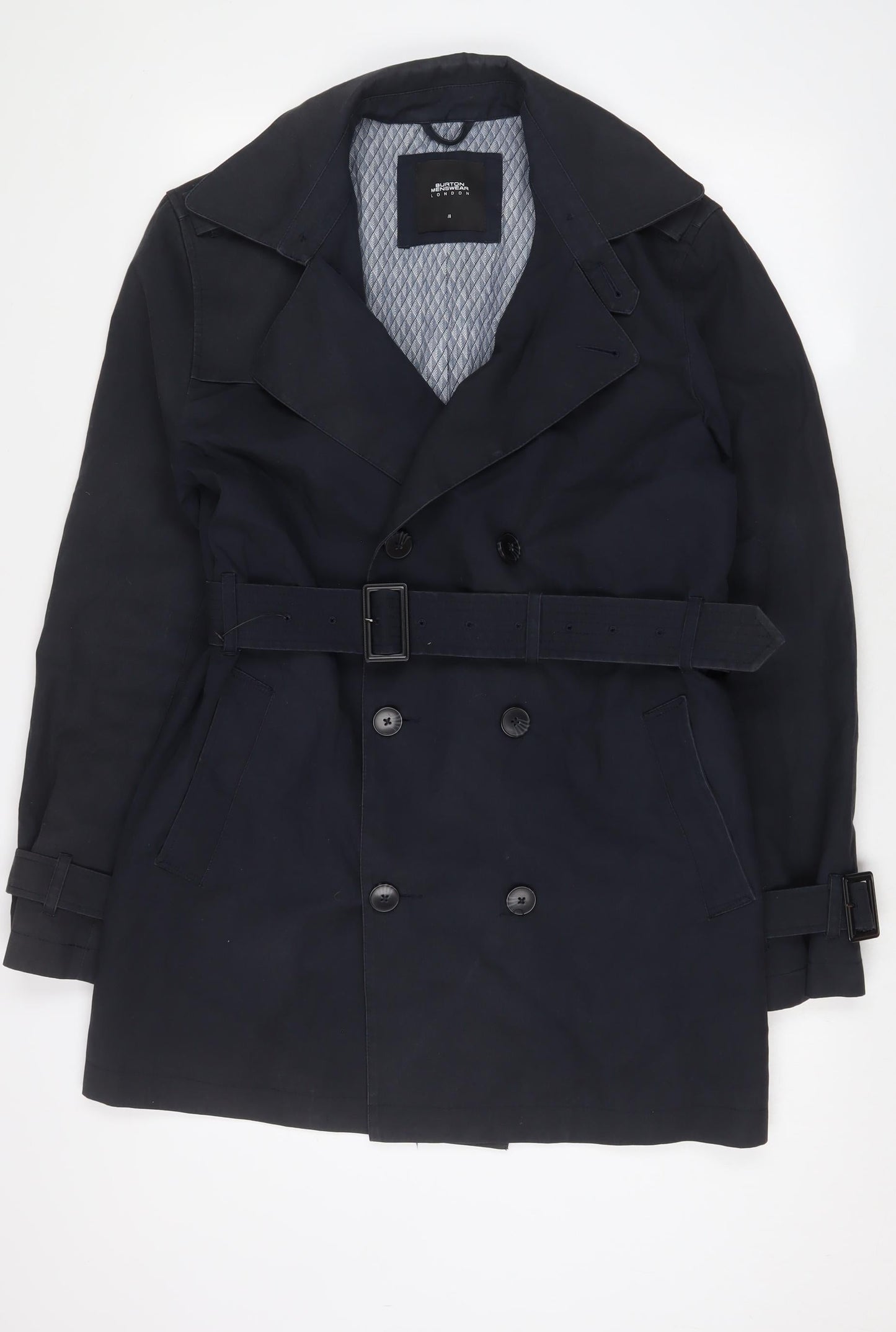 Burton Womens Blue Jacket Size M Button - Belted