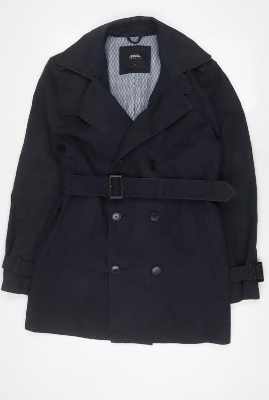 Burton Womens Blue Jacket Size M Button - Belted