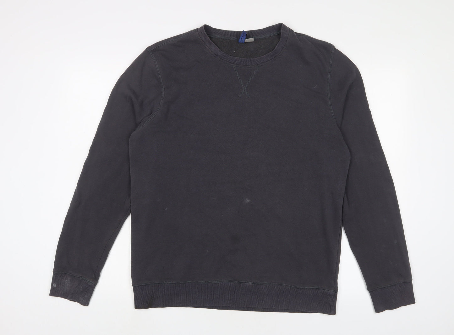 H&M Womens Grey Cotton Pullover Sweatshirt Size M Pullover