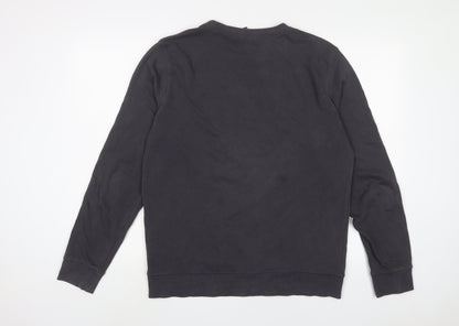 H&M Womens Grey Cotton Pullover Sweatshirt Size M Pullover
