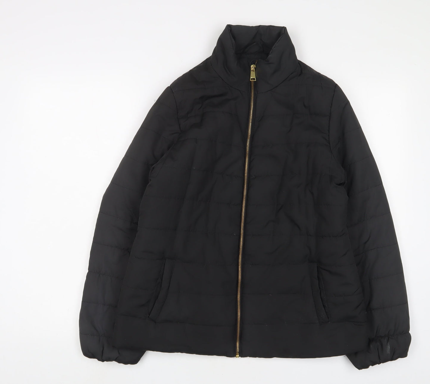 Womens UK Size 12 Capsule Black Quilted Coat