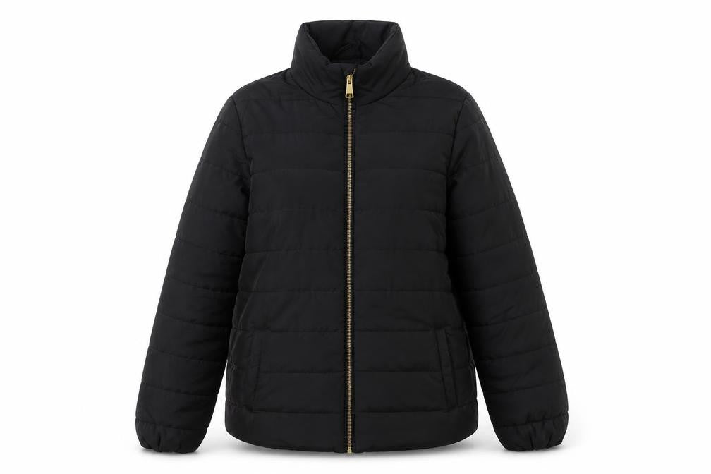 Womens UK Size 12 Capsule Black Quilted Coat