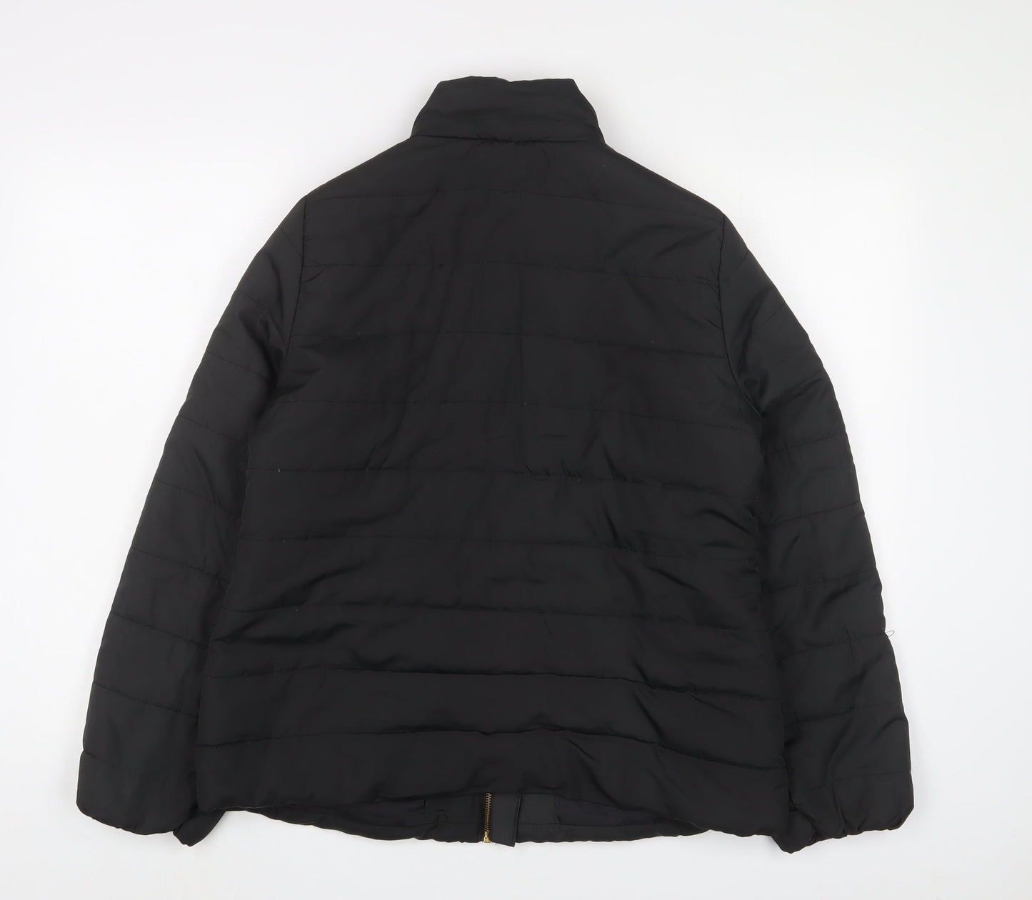 Womens UK Size 12 Capsule Black Quilted Coat