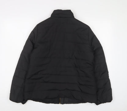 Womens UK Size 12 Capsule Black Quilted Coat