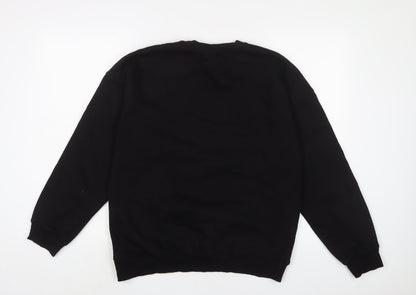 Mens UK Size S H&M Black Pullover Sweatshirt
