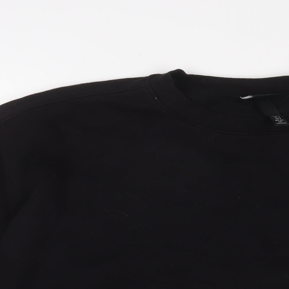 Mens UK Size S H&M Black Pullover Sweatshirt