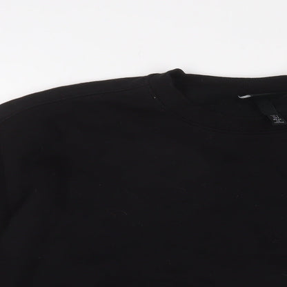 Mens UK Size S H&M Black Pullover Sweatshirt