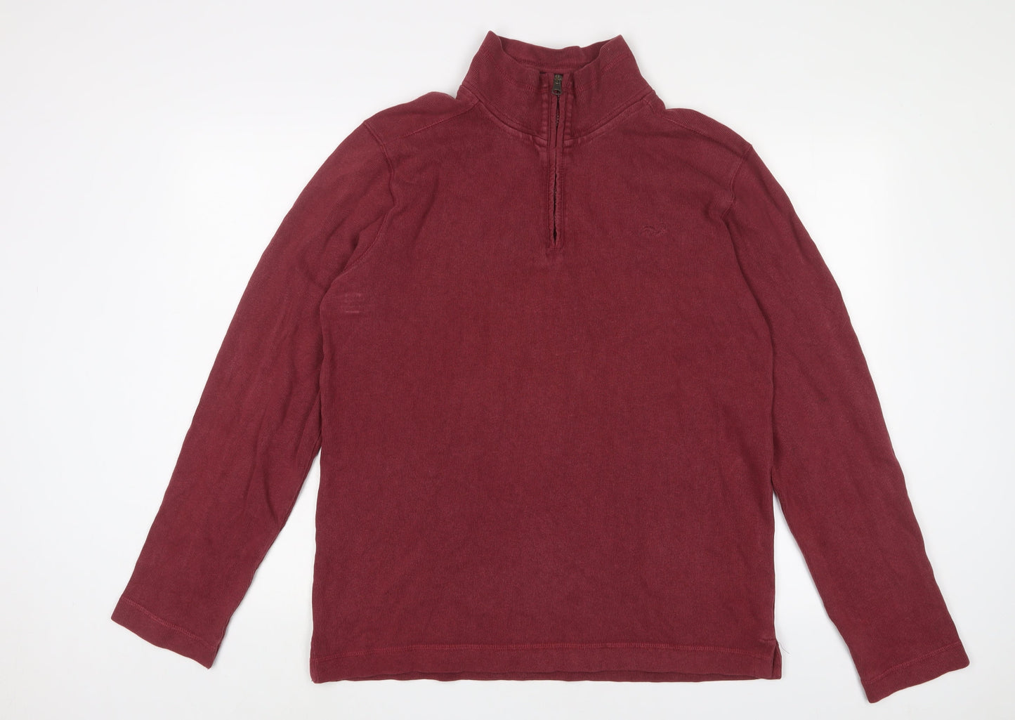 Mens UK Size M Blue Harbour Red Pullover Sweatshirt