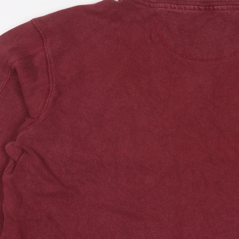 Mens UK Size M Blue Harbour Red Pullover Sweatshirt