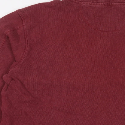 Mens UK Size M Blue Harbour Red Pullover Sweatshirt