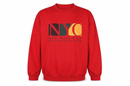 Mens UK Size S Boohoo Red Pullover Sweatshirt