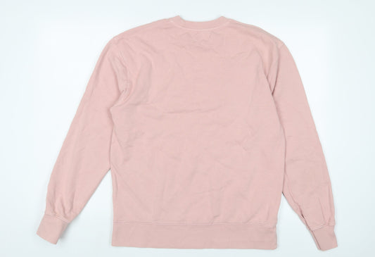 Topman Mens Pink Cotton Pullover Sweatshirt Size XS - 2XS