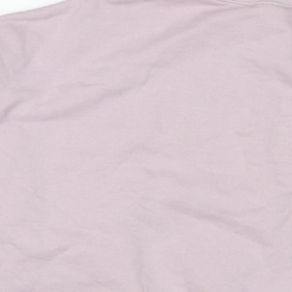 H&M Womens Pink Cotton Pullover Sweatshirt Size M Pullover