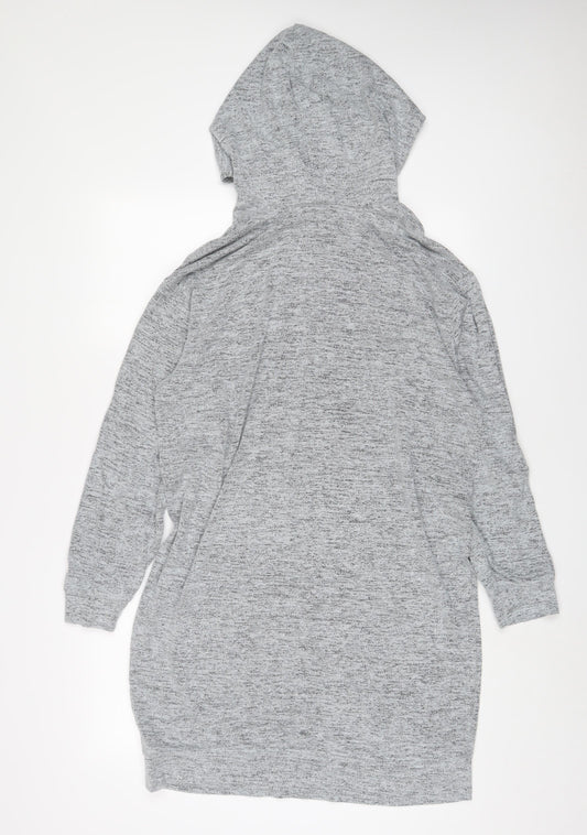 H&M Womens Grey Polyester Pullover Hoodie Size M Pullover