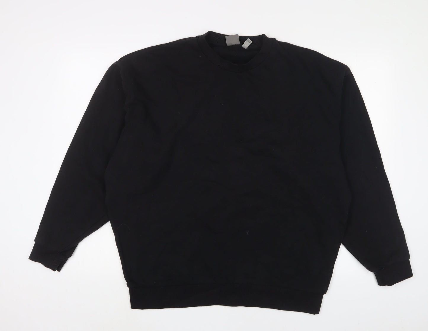 Mens UK Size M ASOS Black Pullover Sweatshirt