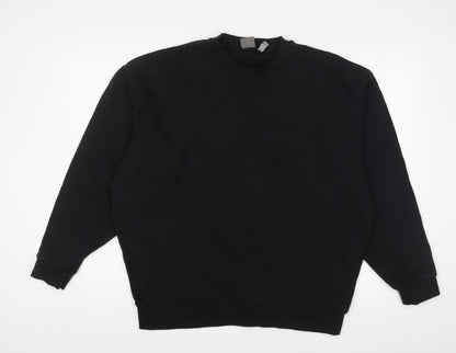 Mens UK Size M ASOS Black Pullover Sweatshirt