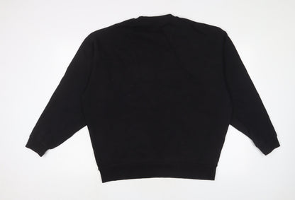 Mens UK Size M ASOS Black Pullover Sweatshirt