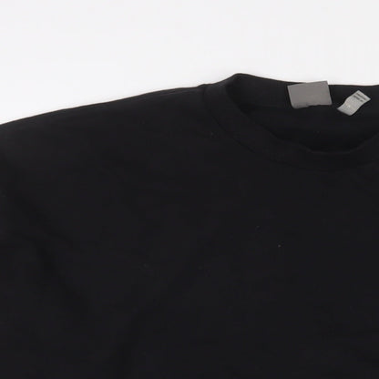 Mens UK Size M ASOS Black Pullover Sweatshirt