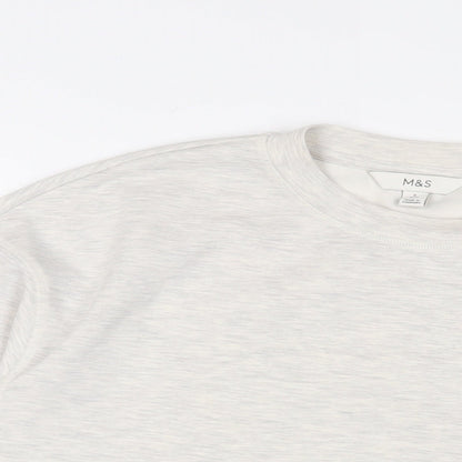 Womens UK Size S Marks and Spencer Grey Pullover Sweatshirt