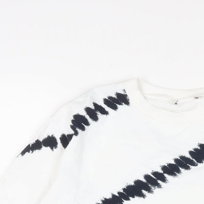 Womens UK Size S Marks and Spencer White Pullover Sweatshirt