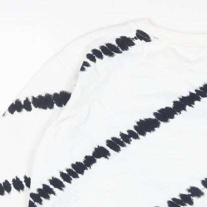 Womens UK Size S Marks and Spencer White Pullover Sweatshirt