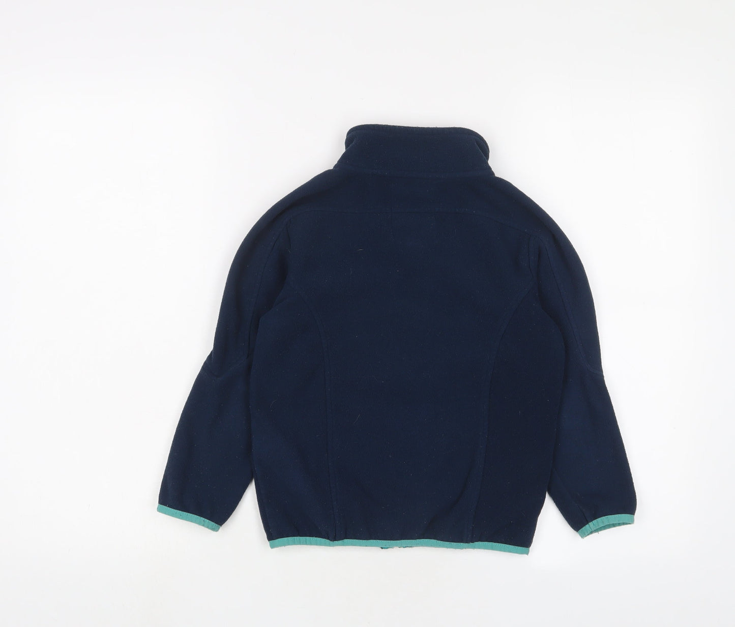 Harry Hall Girls Blue Jacket Size 7-8 Years Zip - Logo, Embroidered