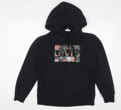Mens UK Size S Levi's Black Pullover Hoodie
