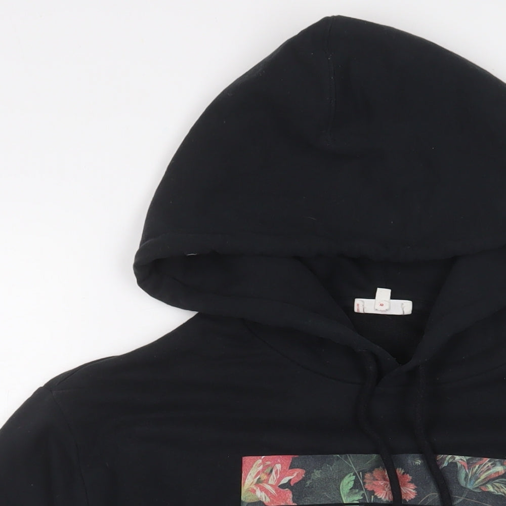 Mens UK Size S Levi's Black Pullover Hoodie
