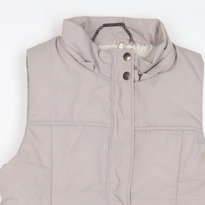Forever New Womens Beige Gilet Jacket Size 12 Zip