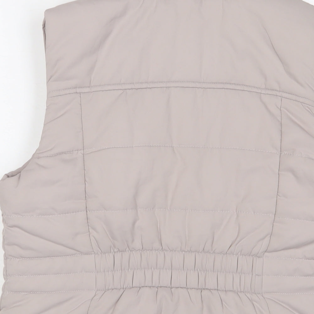 Forever New Womens Beige Gilet Jacket Size 12 Zip