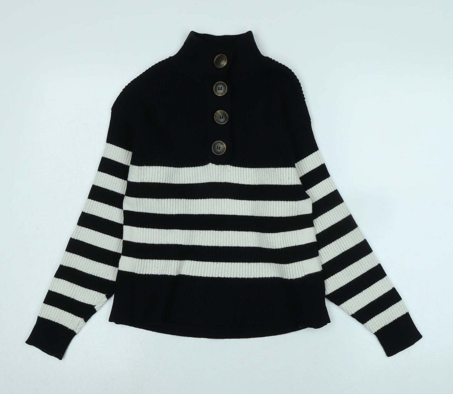 Womens UK Size S MNG Black Pullover Jumper