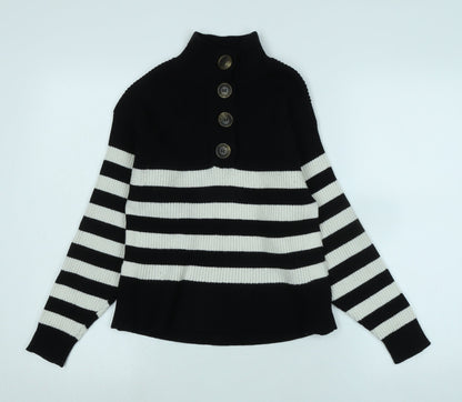Womens UK Size S MNG Black Pullover Jumper