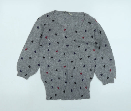 Womens UK Size S Oasis Grey Pullover Jumper