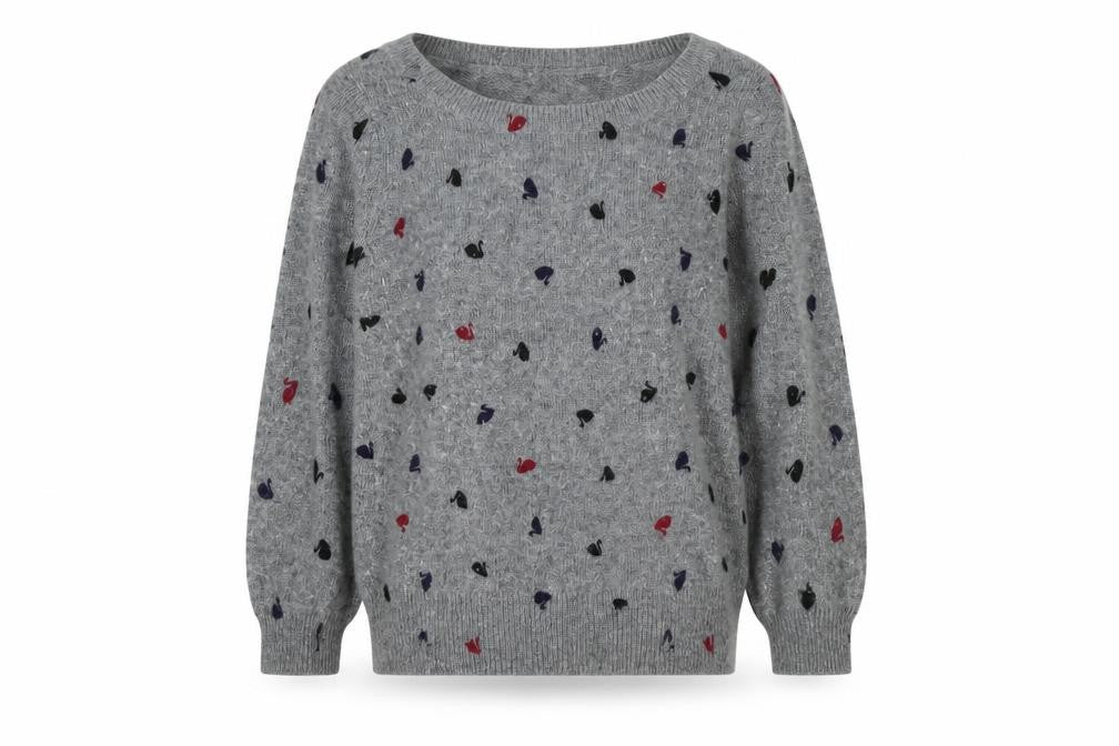 Womens UK Size S Oasis Grey Pullover Jumper