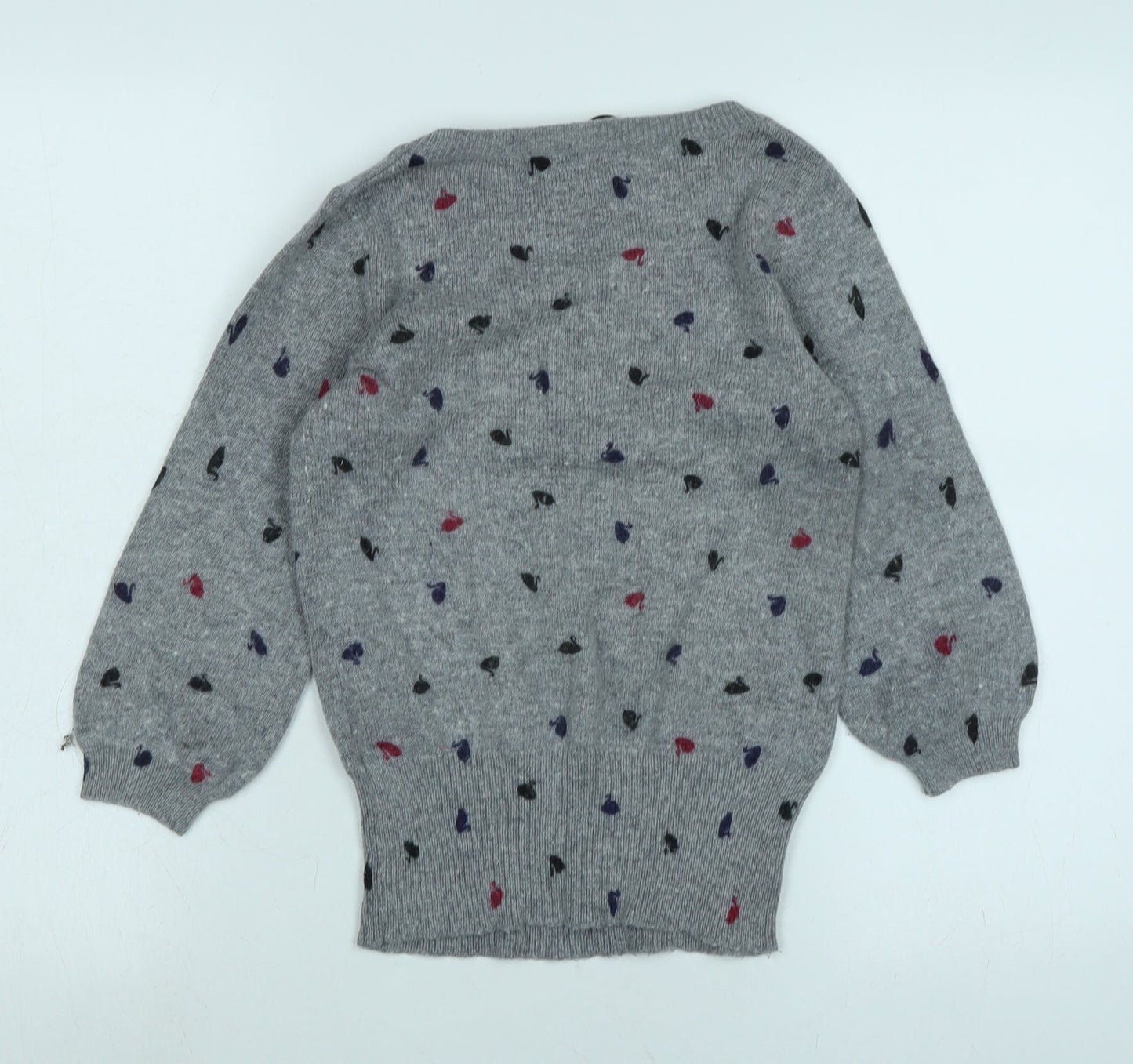 Womens UK Size S Oasis Grey Pullover Jumper