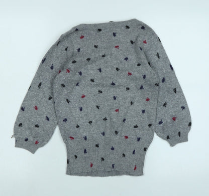 Womens UK Size S Oasis Grey Pullover Jumper