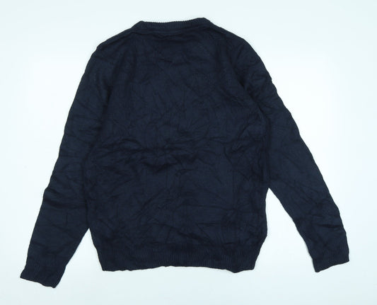 Womens UK Size M Threadbare Blue Pullover Jumper