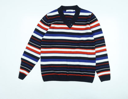 Womens UK Size M Isle Multicoloured Pullover Jumper