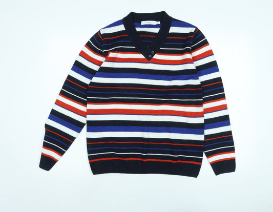 Womens UK Size M Isle Multicoloured Pullover Jumper