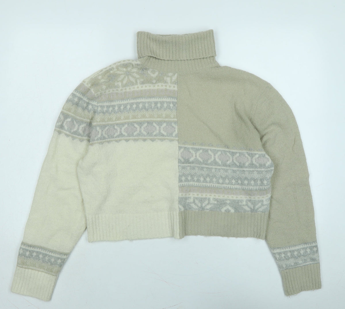 Womens UK Size M French Connection Beige Pullover Jumper