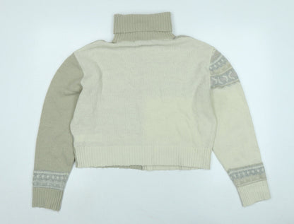 Womens UK Size M French Connection Beige Pullover Jumper