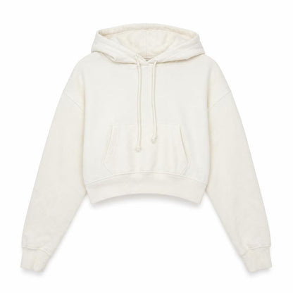 Womens UK Size M Pull&Bear Ivory Pullover Hoodie