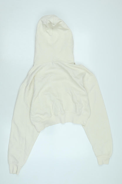 Womens UK Size M Pull&Bear Ivory Pullover Hoodie